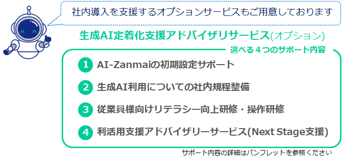 AI導入支援のオプションサービス